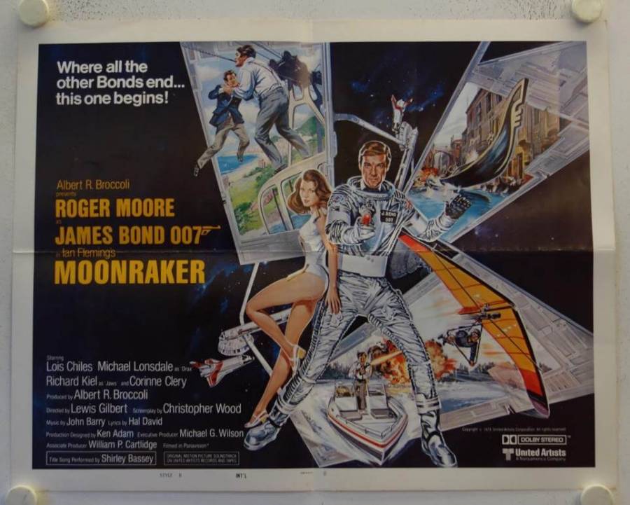 Moonraker original release US halfsheet movie poster